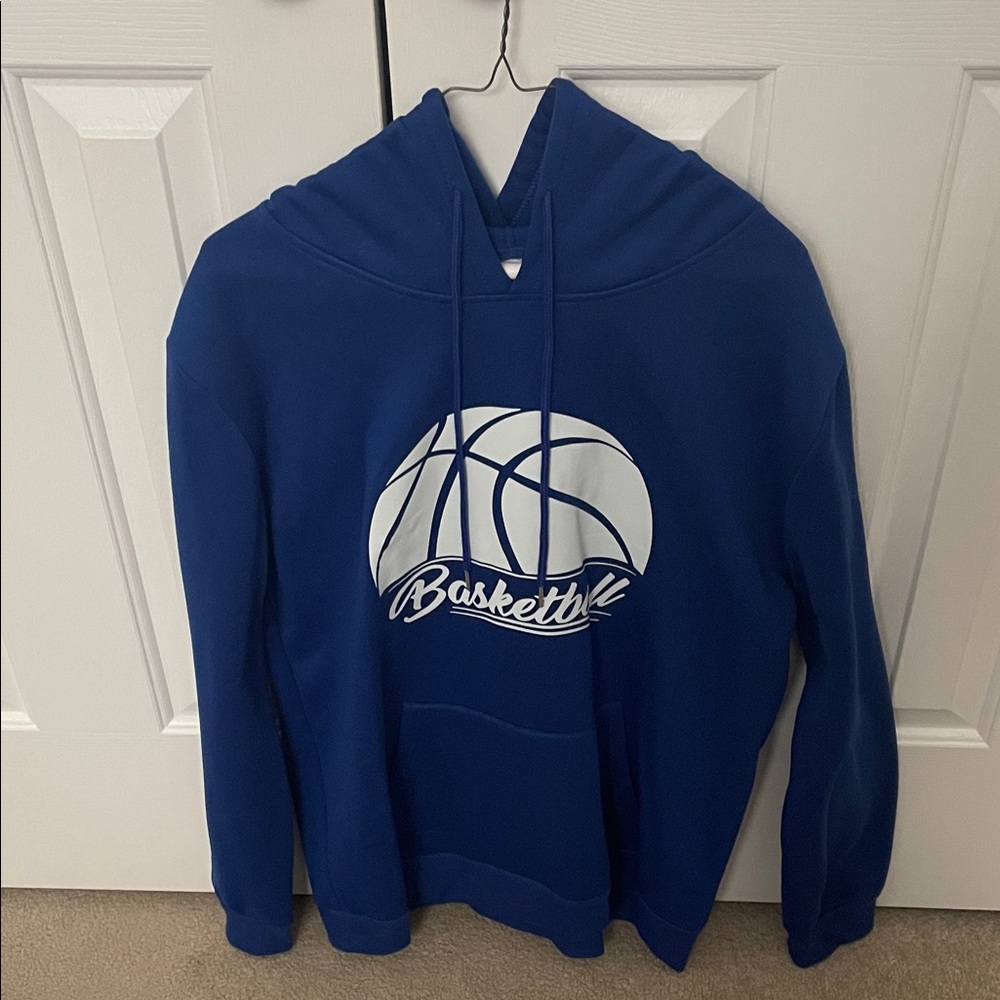 New Faerion News Men's Blue Basketball Hoodie Large (Like New)
